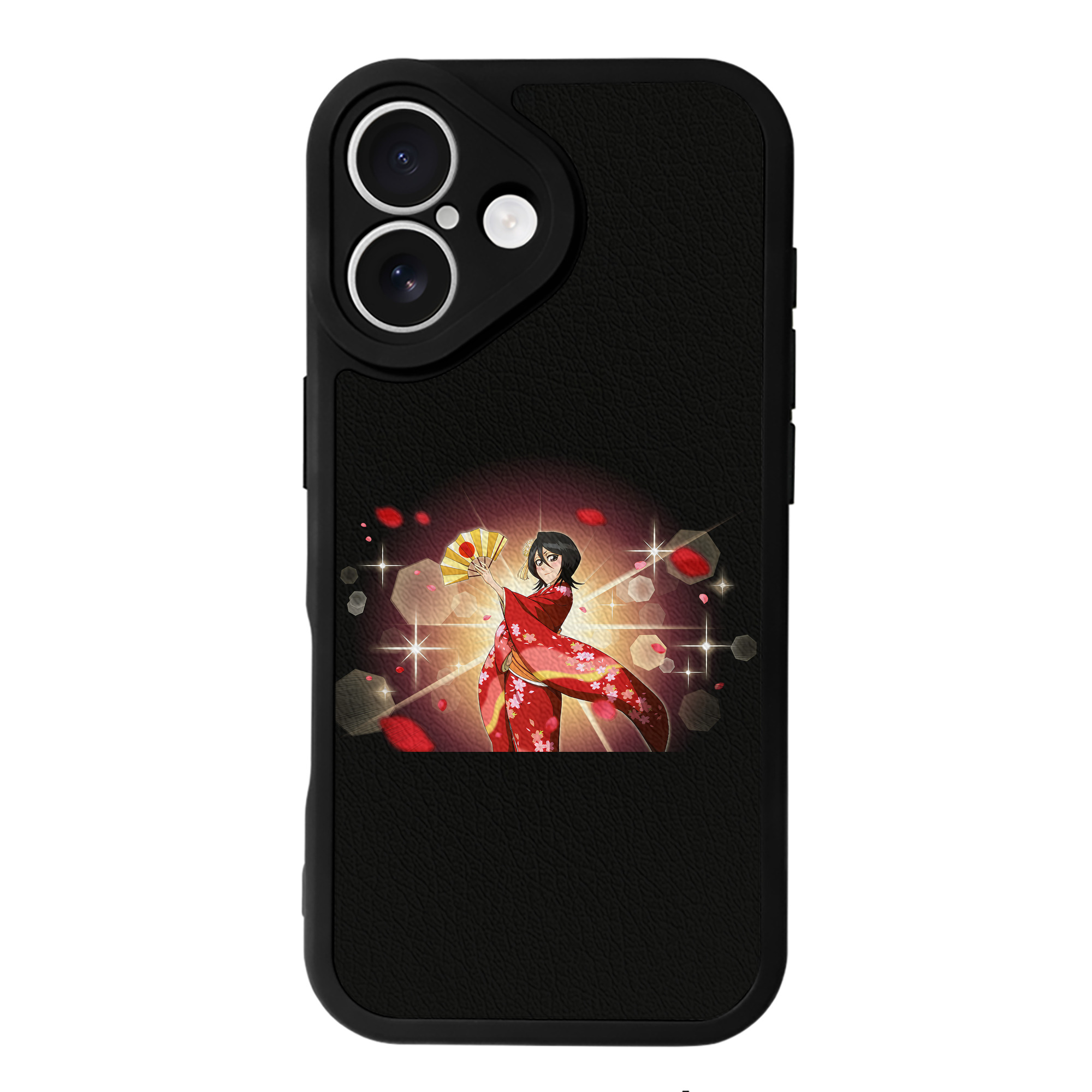 （画像用） ブリーチ 朽木ルキア BLEACH Kuchiki Rukia 【iPhone 16シリーズ対応】シリコンスマホケース（レザー調） 材質：シリコン